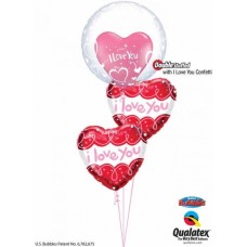 Bukiet 834 It's Simple, I Love You! Qualatex #29505 57055-1 97174-2